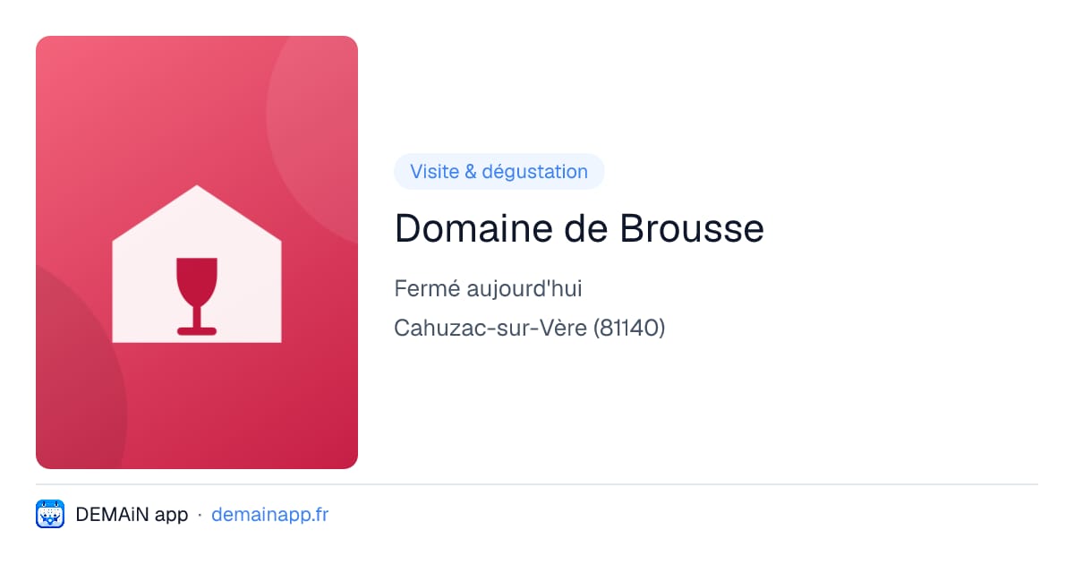 Domaine de Brousse — Cahuzac-sur-Vère