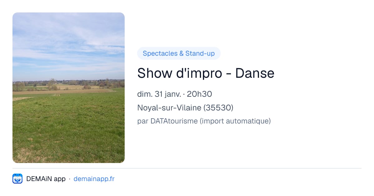 Show d'impro - Danse — Noyal-sur-Vilaine