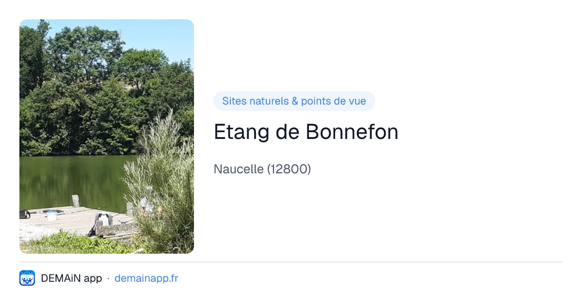 Etang de Bonnefon — Naucelle
