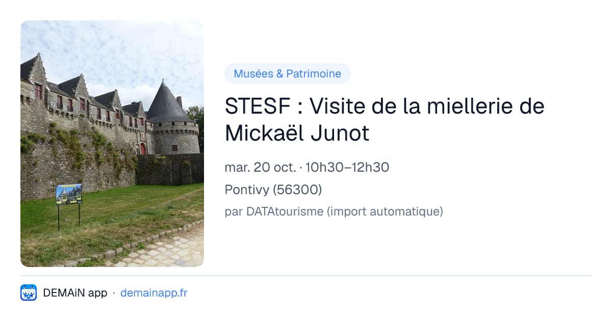 STESF : Visite de la miellerie de Mickaël Junot — Pontivy