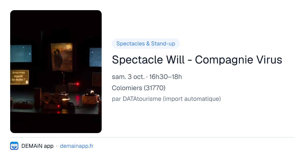 Spectacle Will - Compagnie Virus — Colomiers