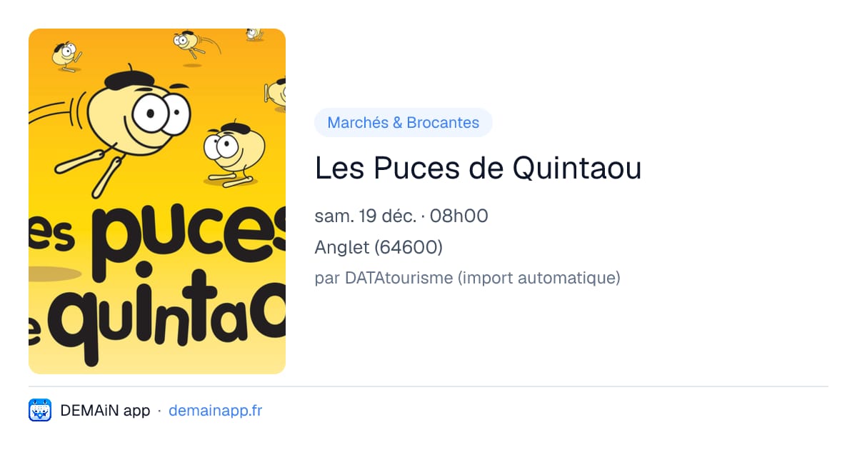 Les Puces de Quintaou — Anglet