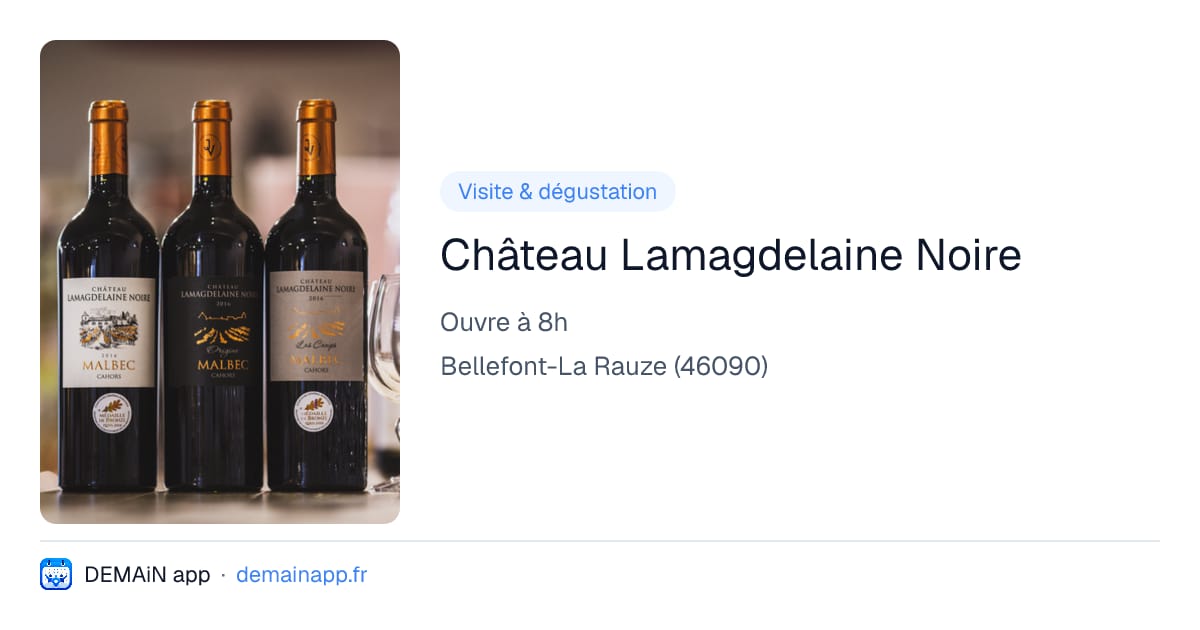 Château Lamagdelaine Noire — Bellefont-La Rauze