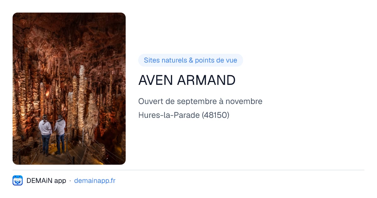 AVEN ARMAND — Hures-la-Parade