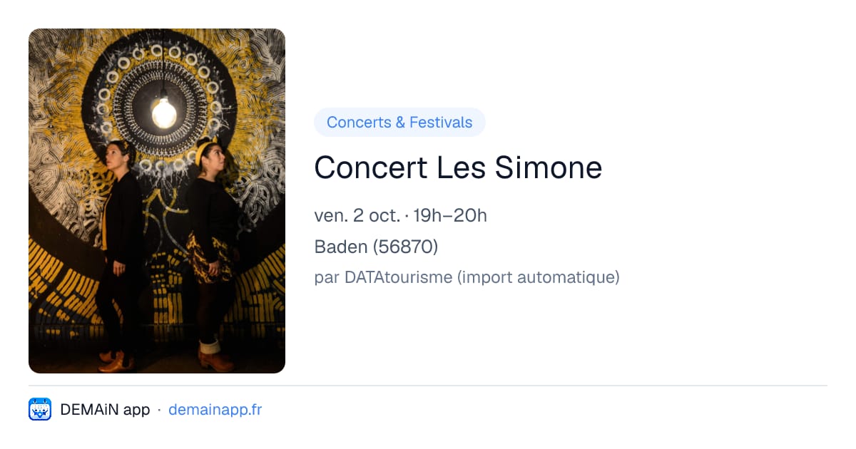 Concert Les Simone — Baden