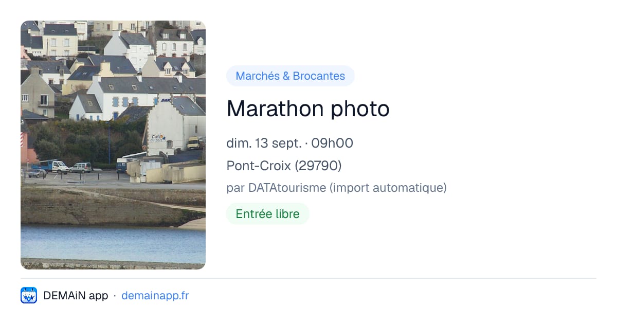 Marathon photo — Pont-Croix