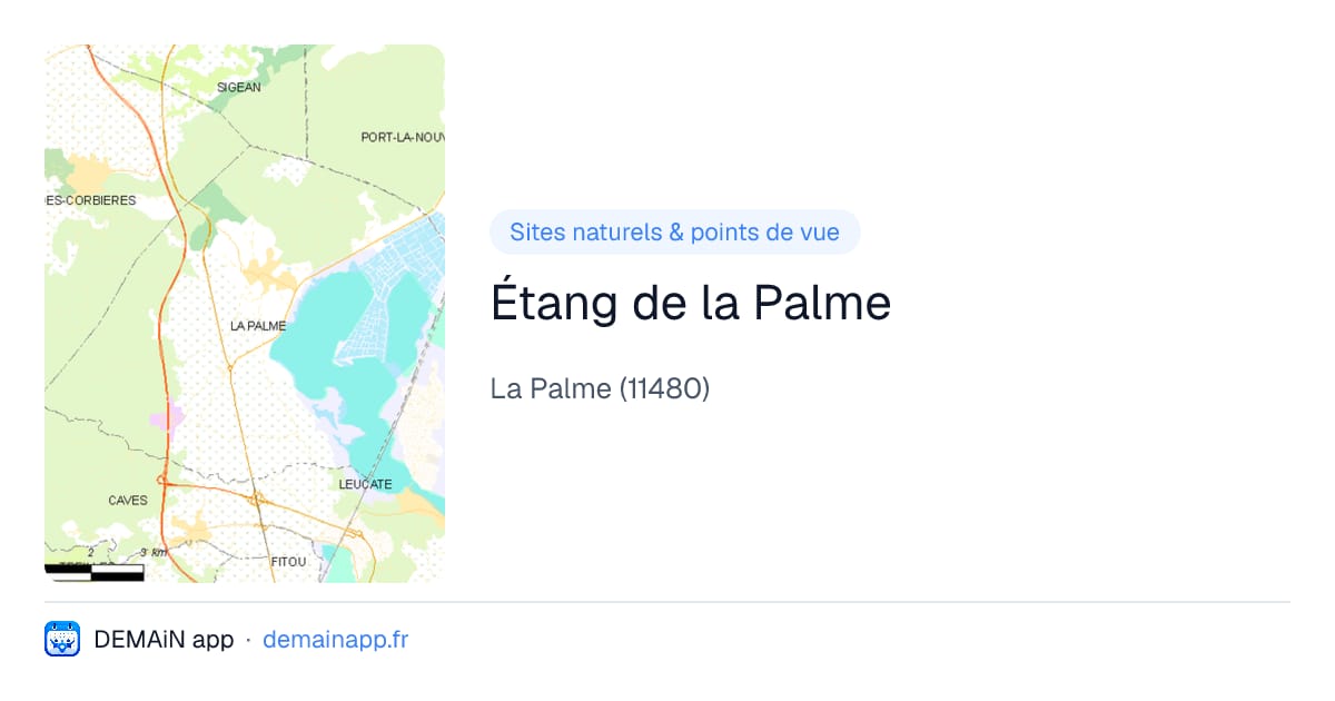 Étang de la Palme — La Palme