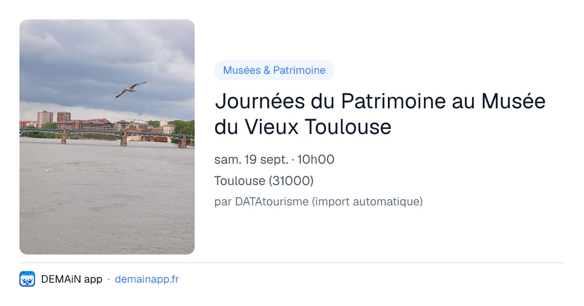 Journées du Patrimoine au Musée du Vieux Toulouse — Toulouse