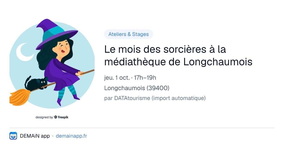 Le mois des sorcières à la médiathèque de Longchaumois — Longchaumois