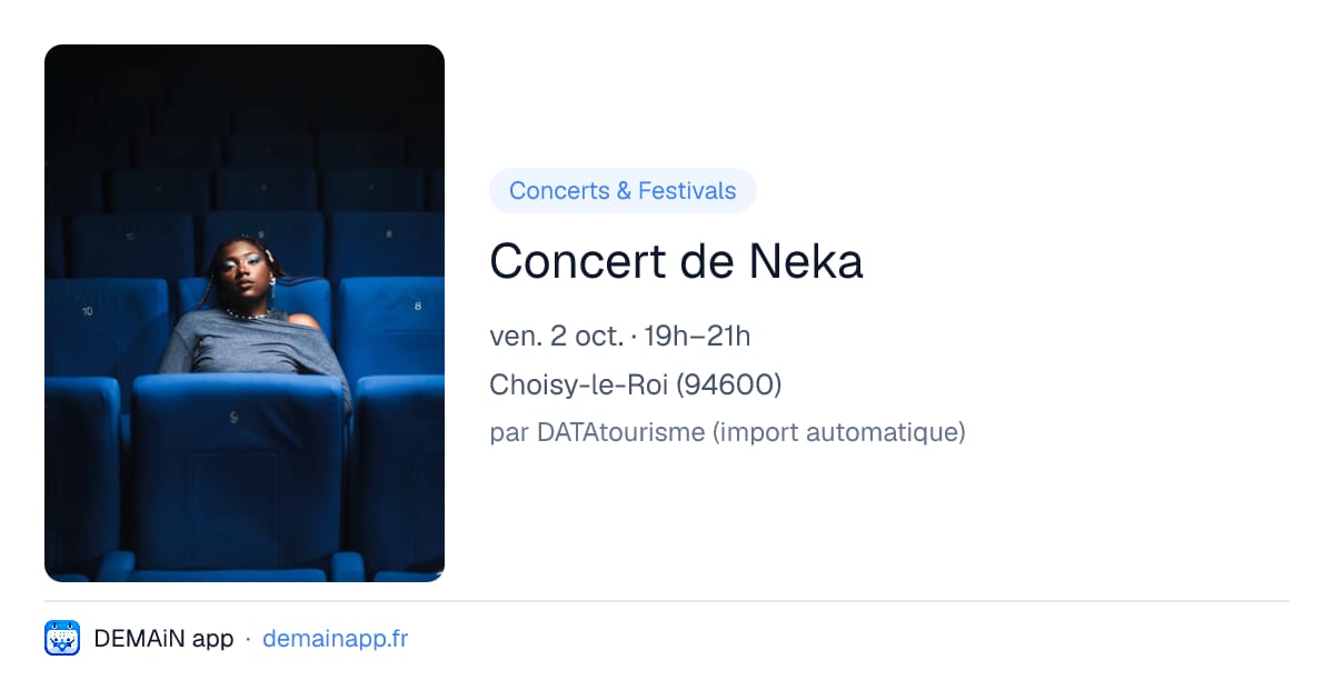 Concert de Neka — Choisy-le-Roi