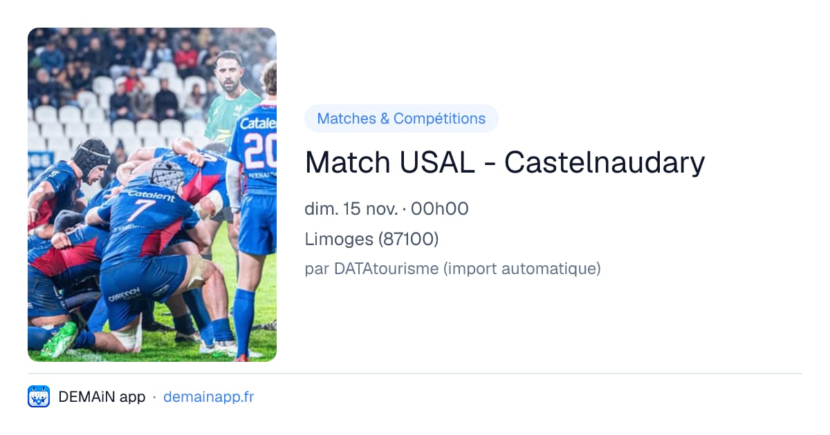 Match USAL - Castelnaudary — Limoges