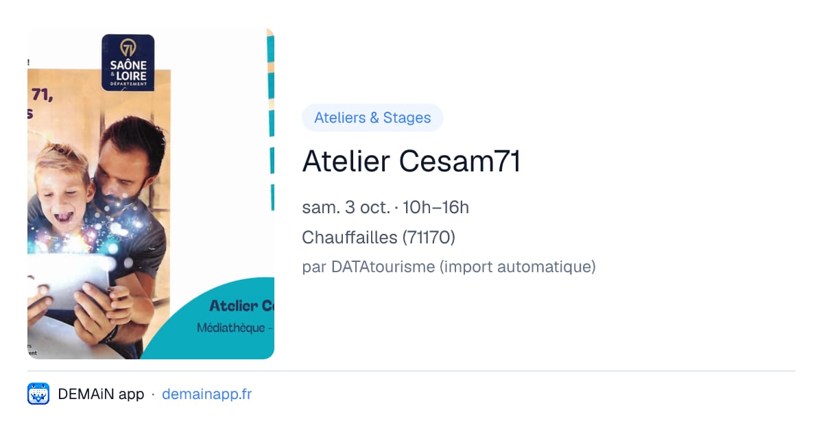 Atelier Cesam71 — Chauffailles