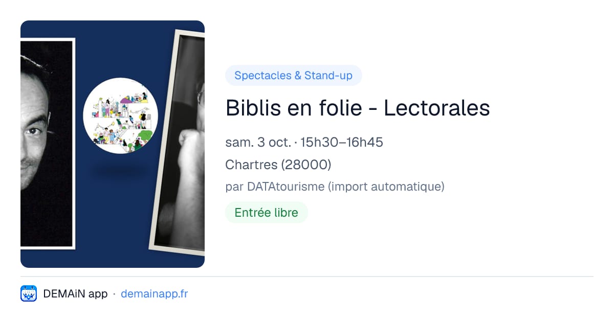 Biblis en folie - Lectorales — Chartres