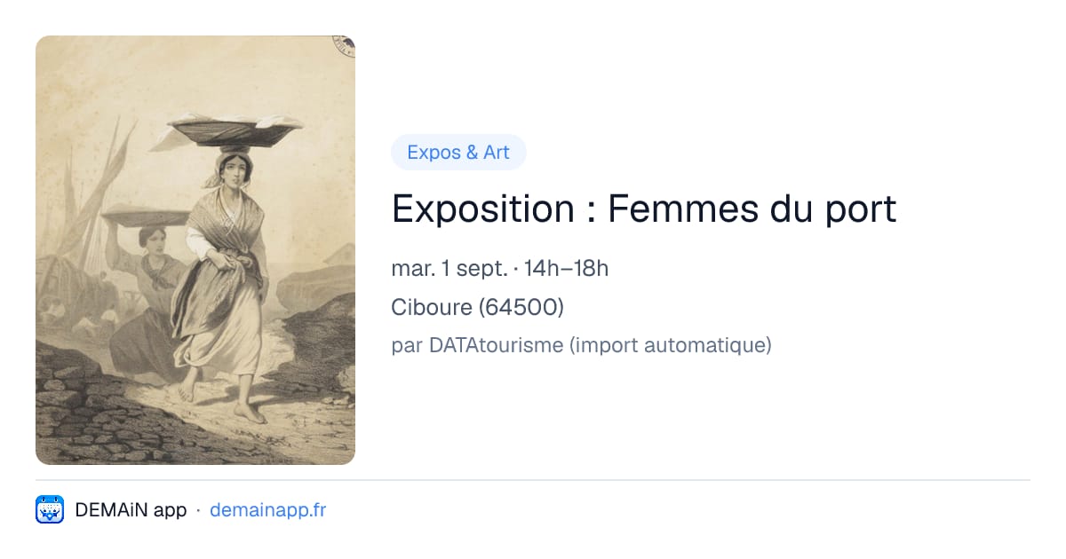 Exposition : Femmes du port — Ciboure