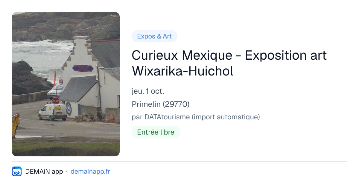 Curieux Mexique - Exposition art Wixarika-Huichol — Primelin
