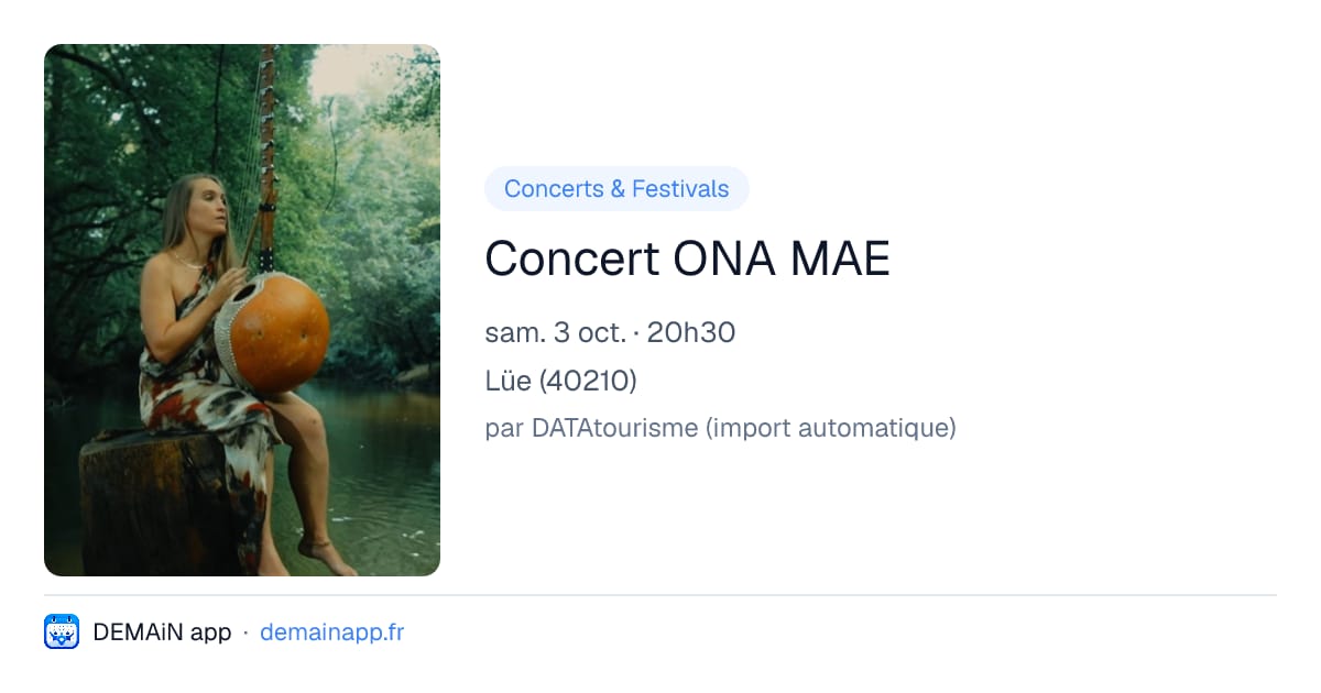 Concert ONA MAE — Lüe