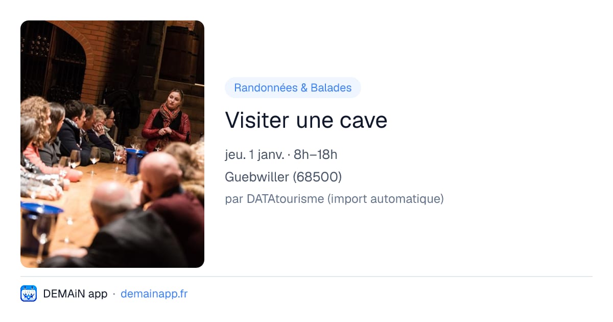Visiter une cave — Guebwiller