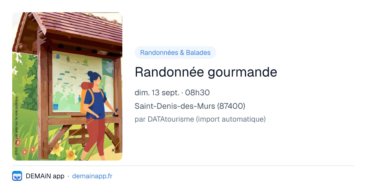 Randonnée gourmande — Saint-Denis-des-Murs