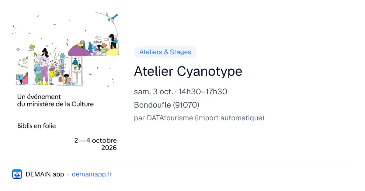 Atelier Cyanotype — Bondoufle