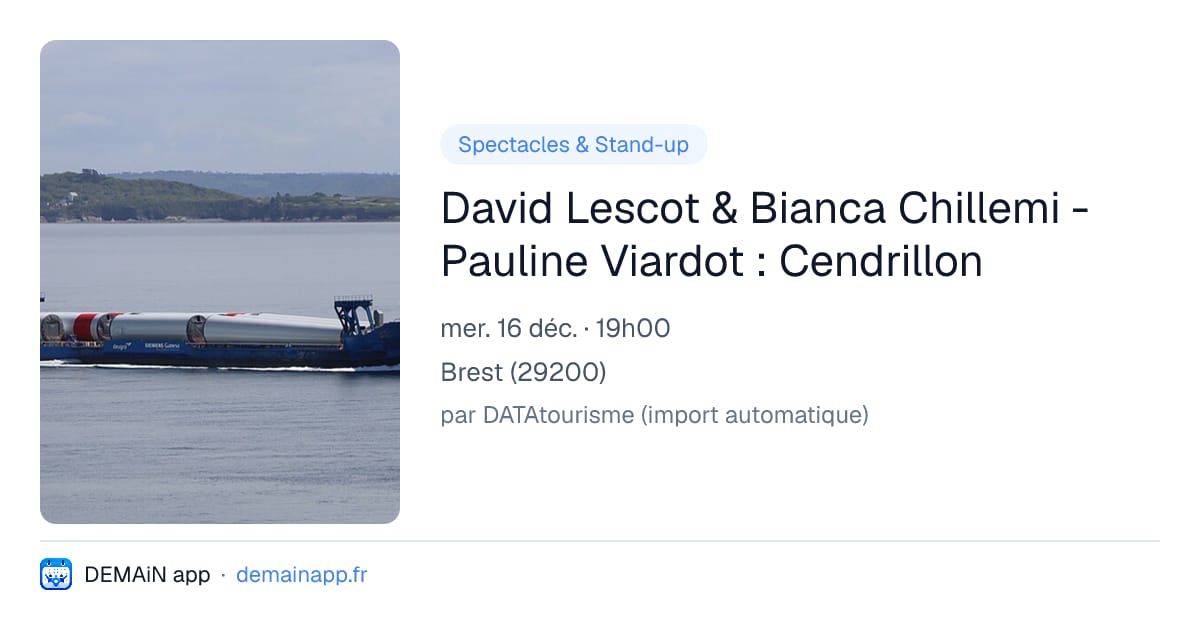 David Lescot & Bianca Chillemi - Pauline Viardot : Cendrillon — Brest