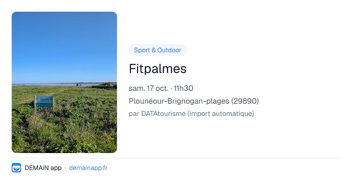 Fitpalmes — Plounéour-Brignogan-plages