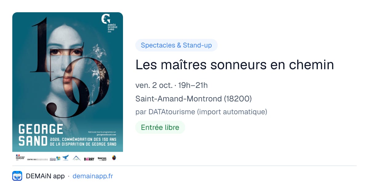Les maîtres sonneurs en chemin — Saint-Amand-Montrond
