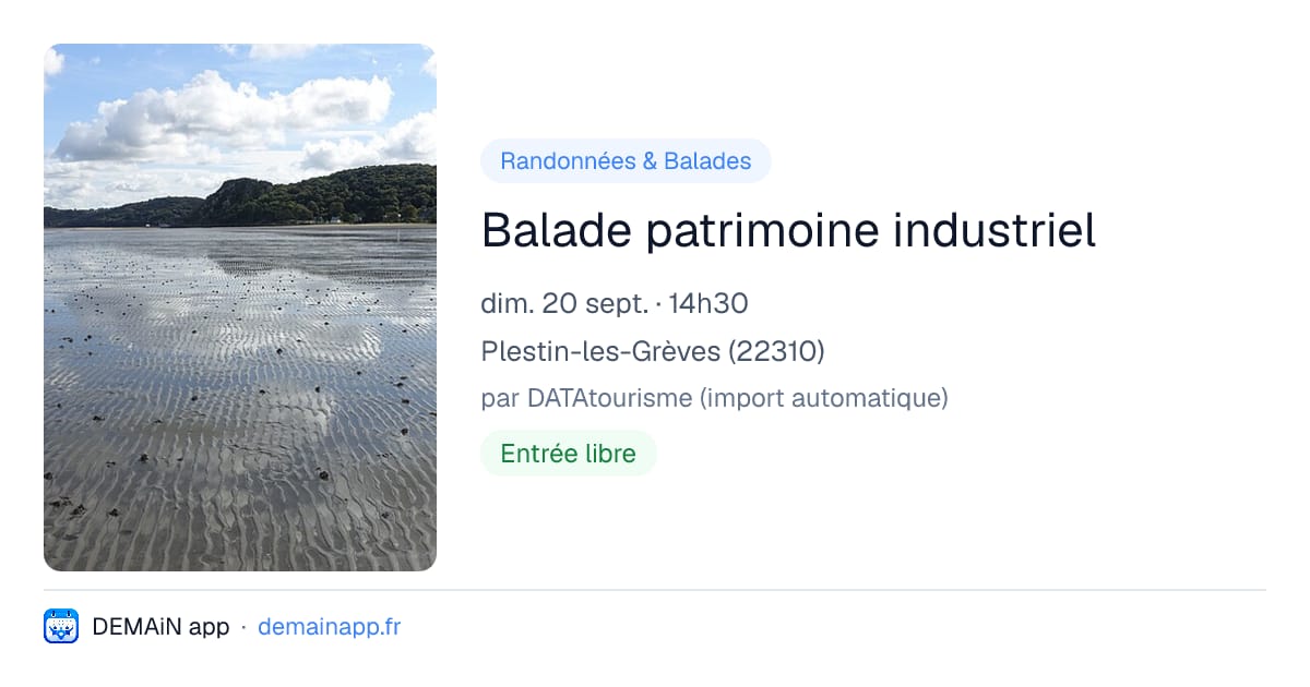 Balade patrimoine industriel — Plestin-les-Grèves