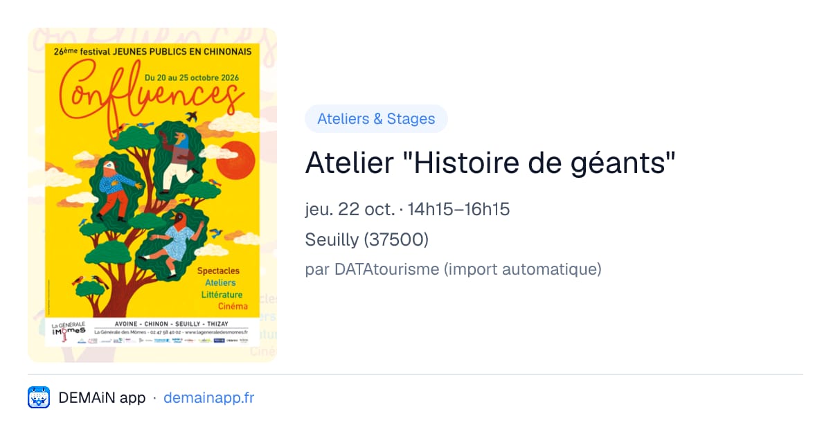 Atelier "Histoire de géants" — Seuilly