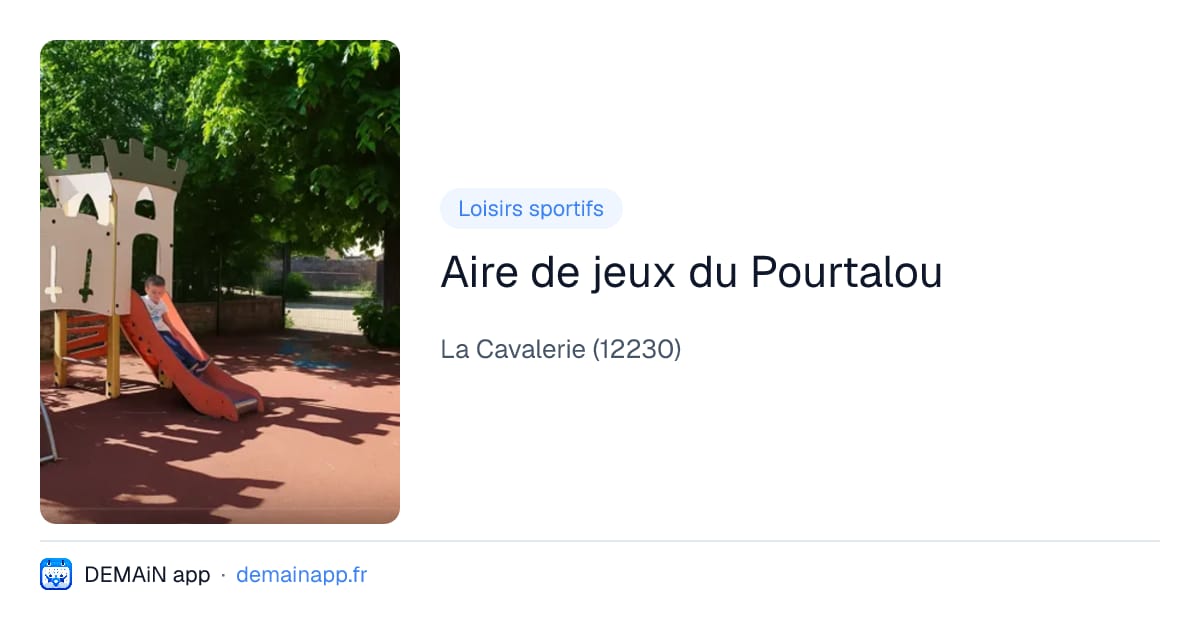 Aire de jeux du Pourtalou — La Cavalerie