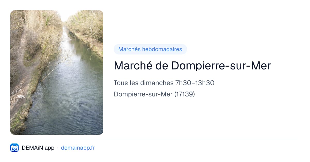 Marché de Dompierre-sur-Mer — Dompierre-sur-Mer