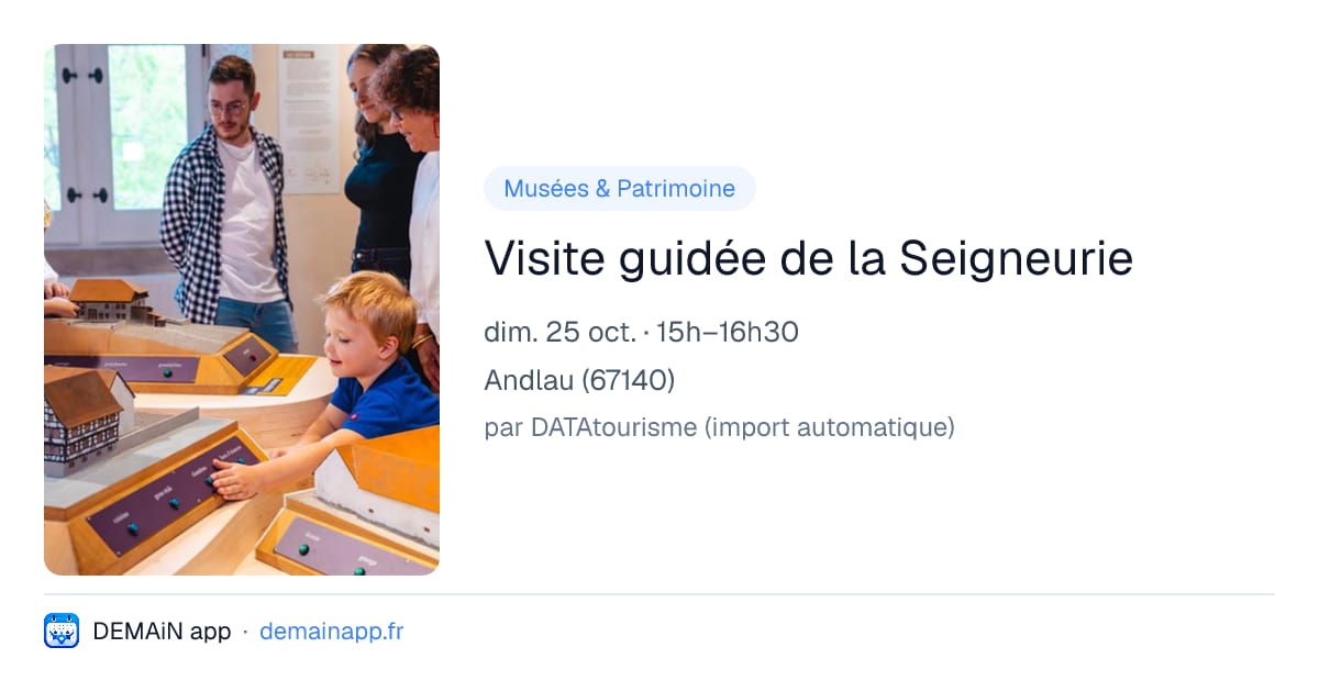 Visite guidée de la Seigneurie — Andlau