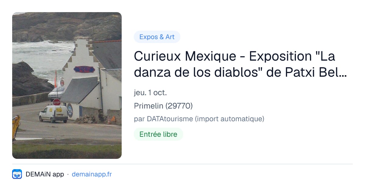 Curieux Mexique - Exposition "La danza de los diablos" de Patxi Beltzaiz — Primelin