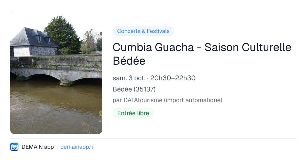 Cumbia Guacha - Saison Culturelle Bédée — Bédée