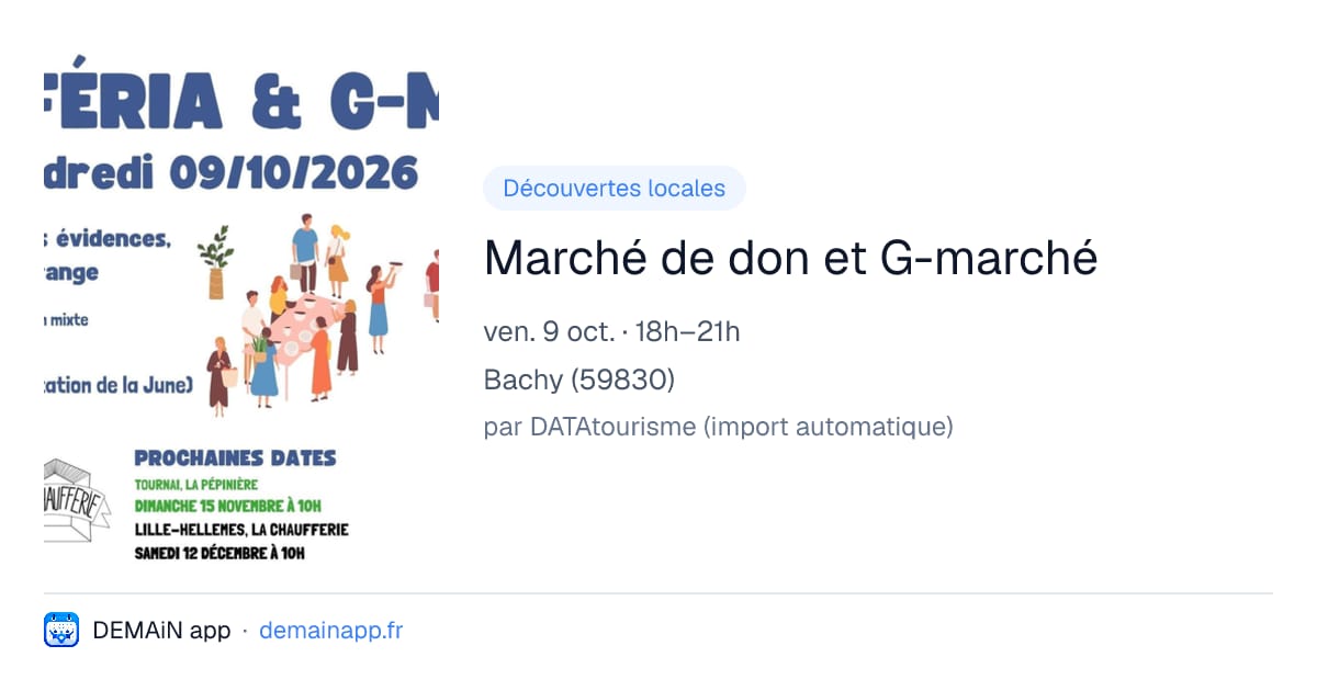 Marché de don et G-marché — Bachy