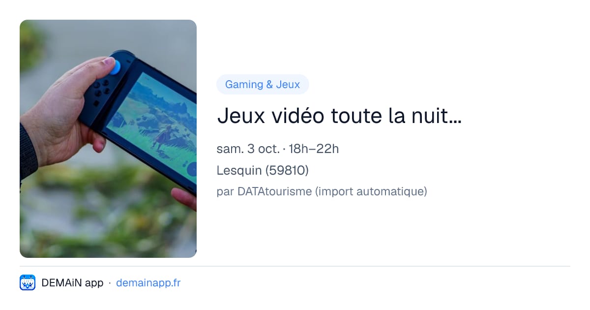 Jeux vidéo toute la nuit... — Lesquin