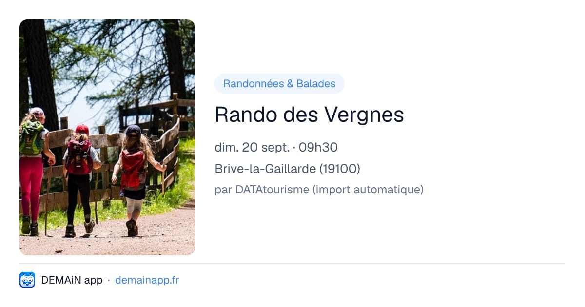 Rando des Vergnes — Brive-la-Gaillarde