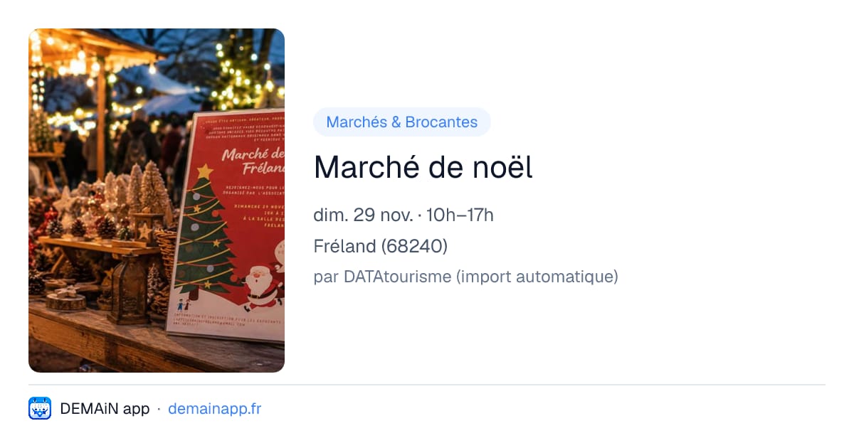 Marché de noël — Fréland