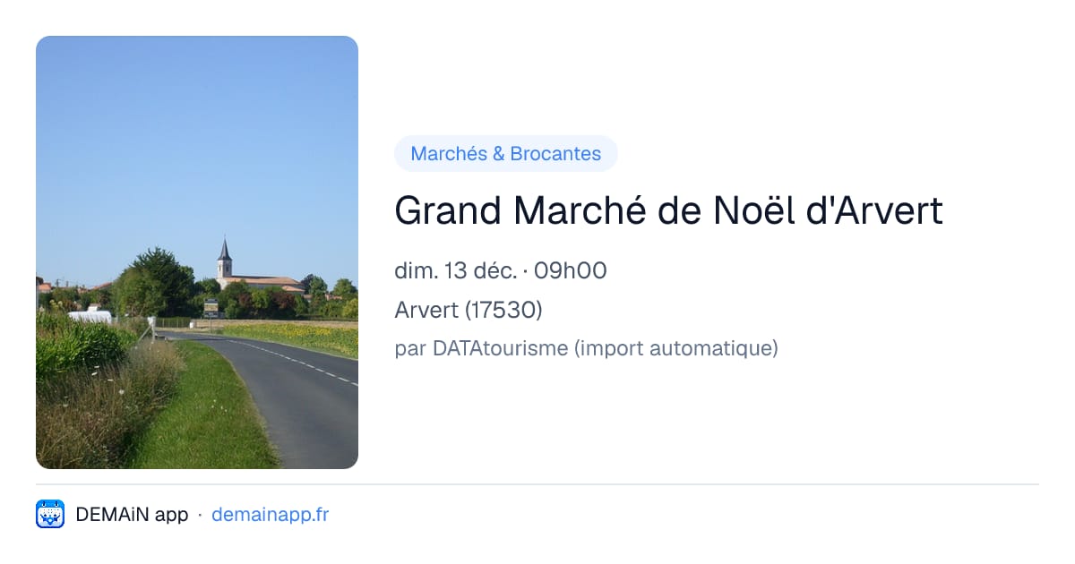 Grand Marché de Noël d'Arvert — Arvert