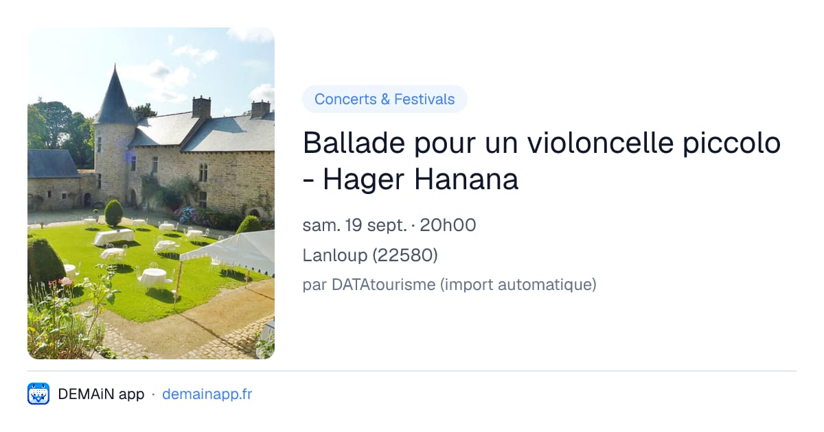 Ballade pour un violoncelle piccolo - Hager Hanana — Lanloup