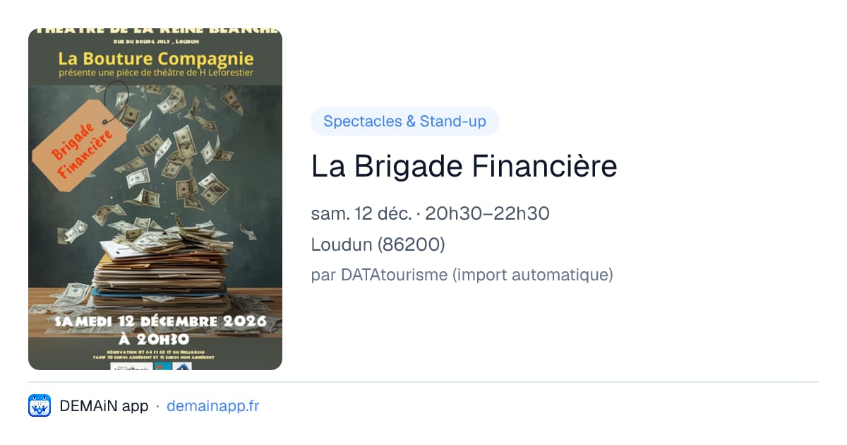 La Brigade Financière — Loudun