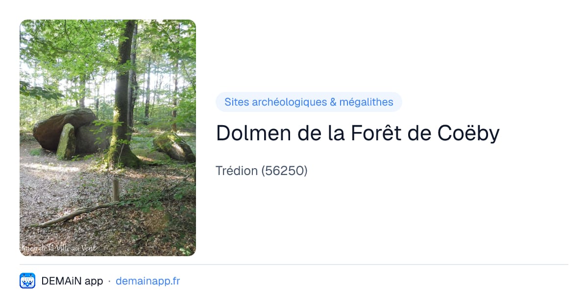 Dolmen de la Forêt de Coëby — Trédion