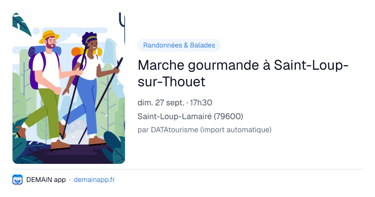 Marche gourmande à Saint-Loup-sur-Thouet — Saint-Loup-Lamairé
