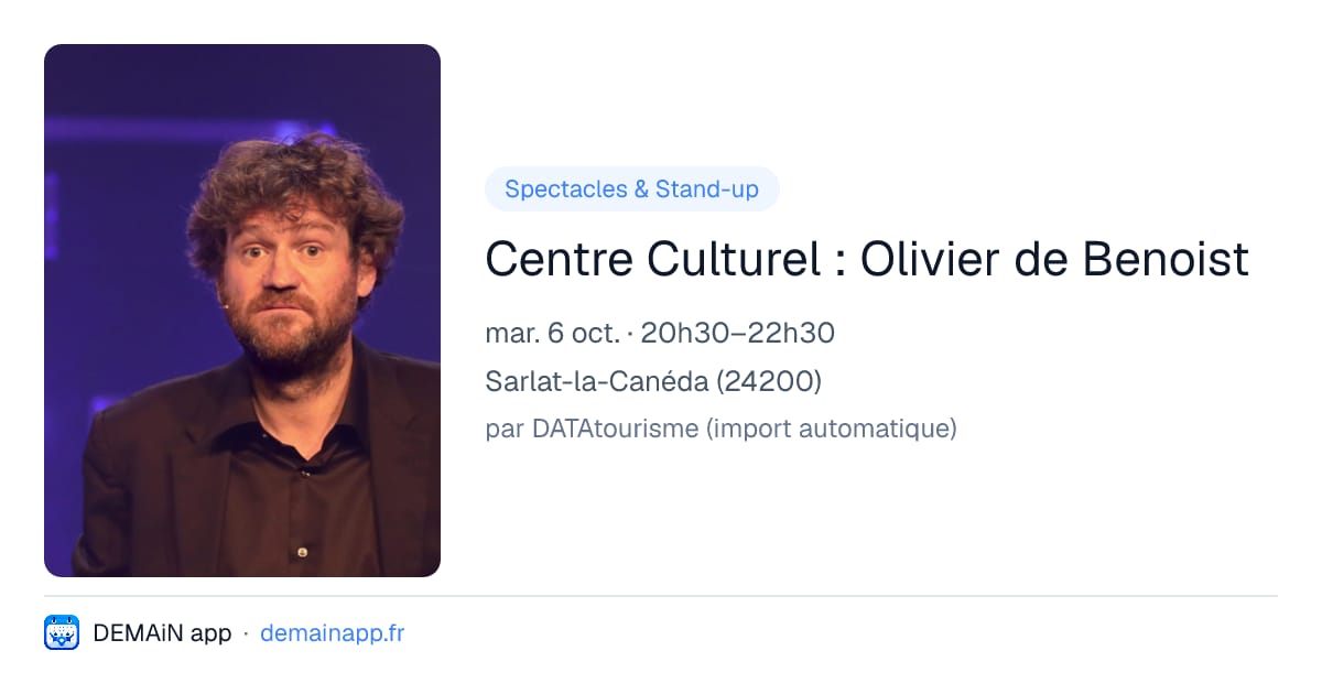 Centre Culturel : Olivier de Benoist — Sarlat-la-Canéda