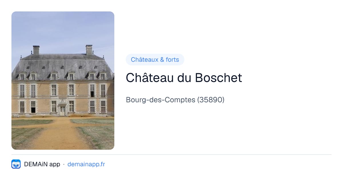 Château du Boschet — Bourg-des-Comptes