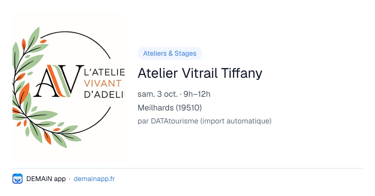 Atelier Vitrail Tiffany — Meilhards