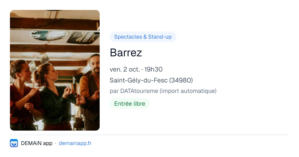 Barrez — Saint-Gély-du-Fesc