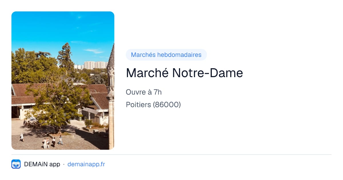 Marché Notre-Dame — Poitiers