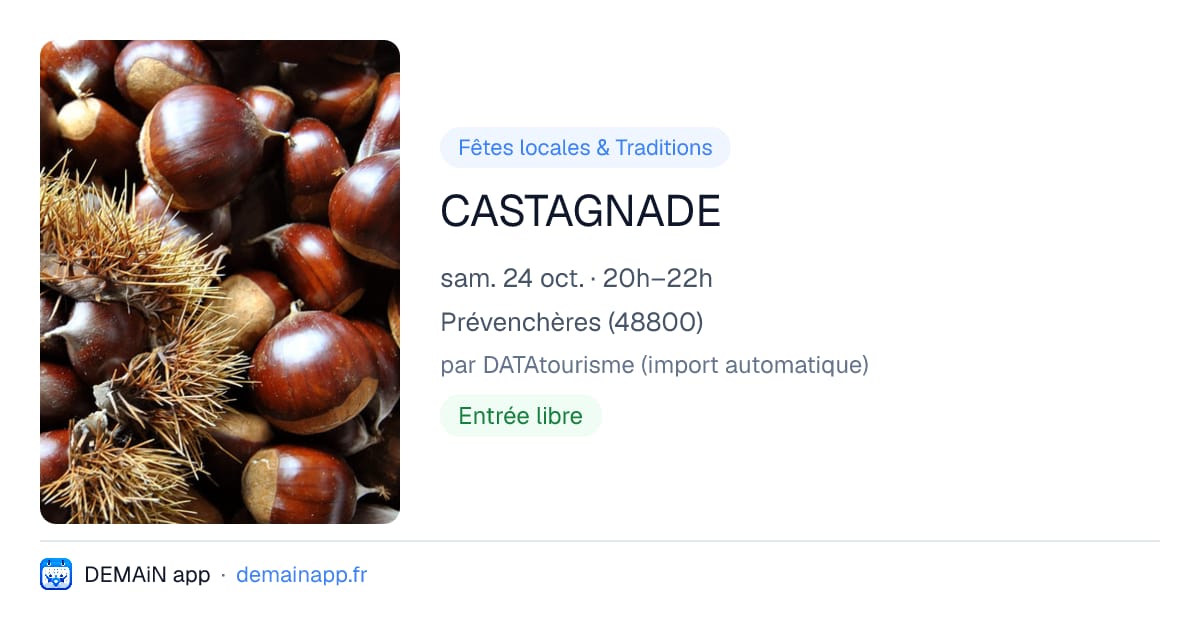 CASTAGNADE — Prévenchères