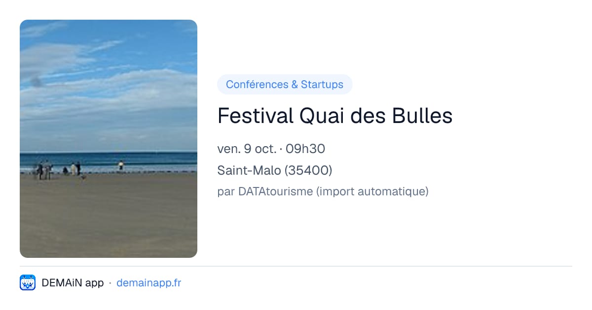 Festival Quai des Bulles — Saint-Malo