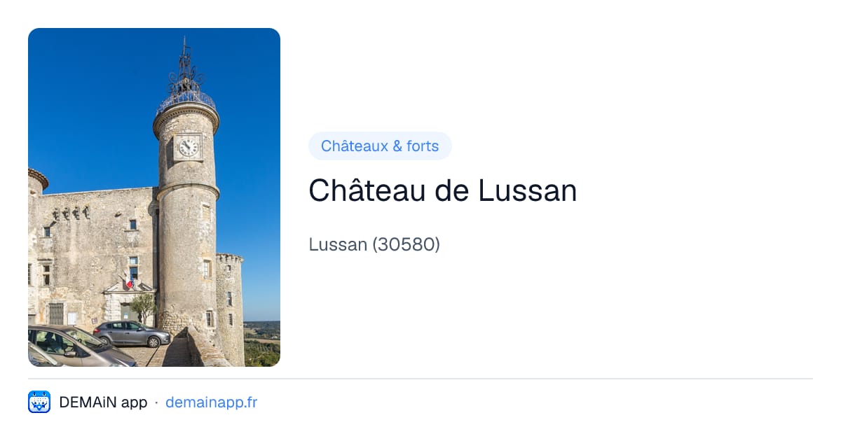 Château de Lussan — Lussan